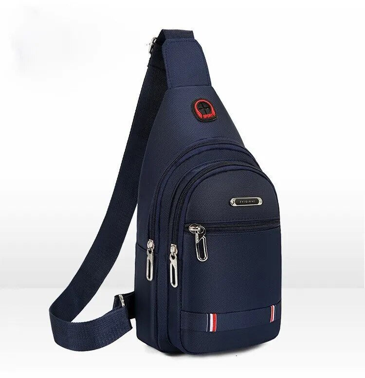Thumbnail: OutDoor Travel Fashion Mens CrossBorder Small Chest Polyester Shoulder Bag Tren