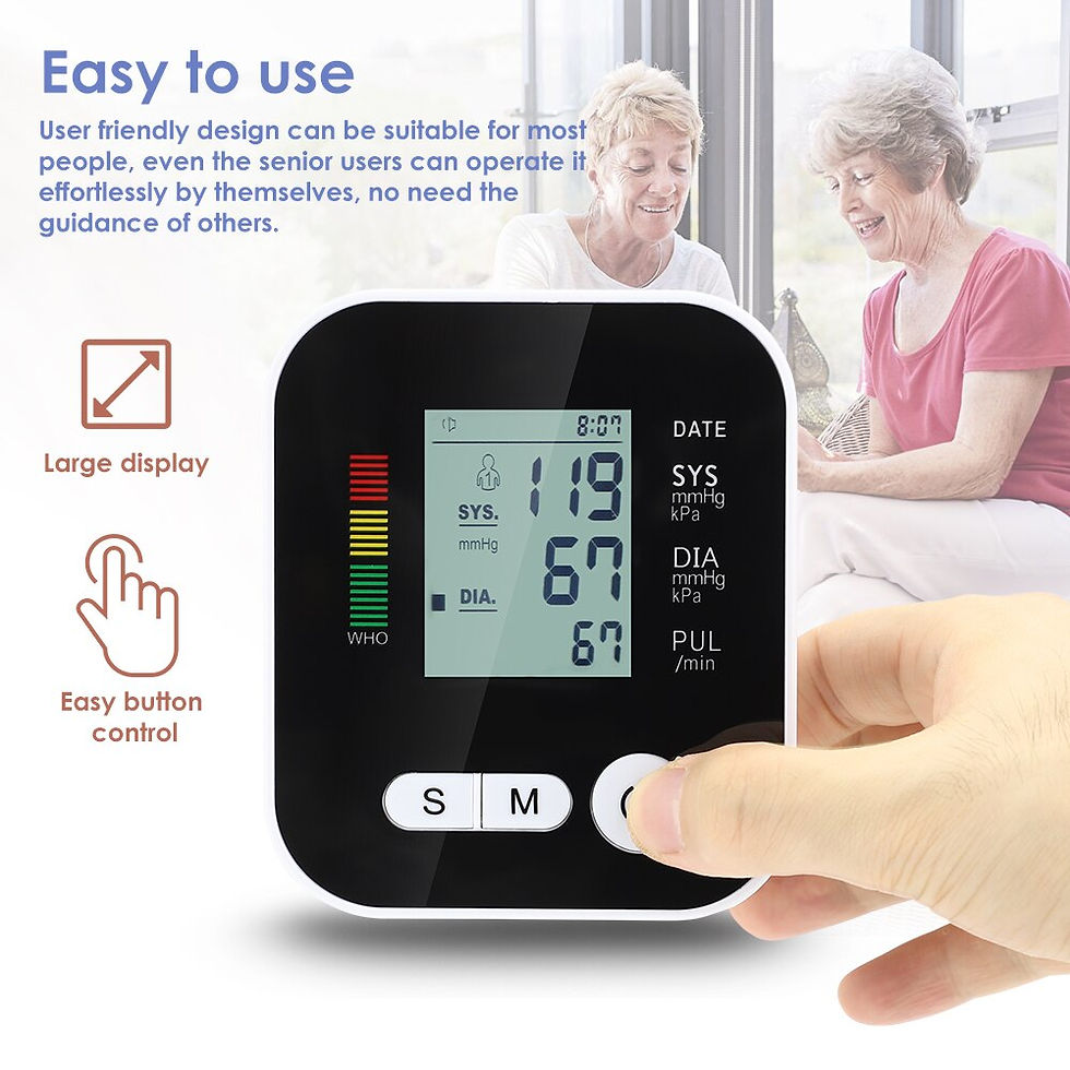 Imej kecil: Electric Household Monitor Digital Rate Meter Voice Alarm Automatic Health