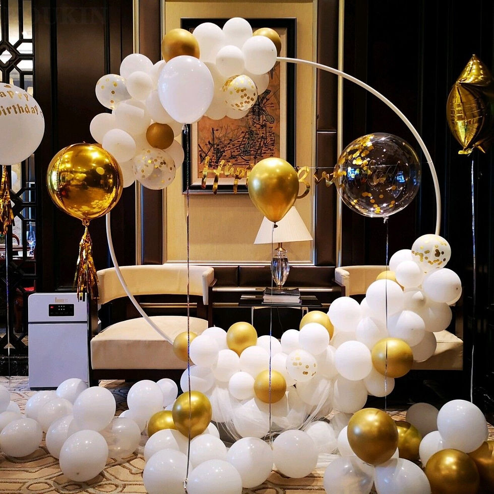 Miniatura: Metal Balloon Arch Support Kit Outdoor Wedding Iron Circle Backdrop Decoration