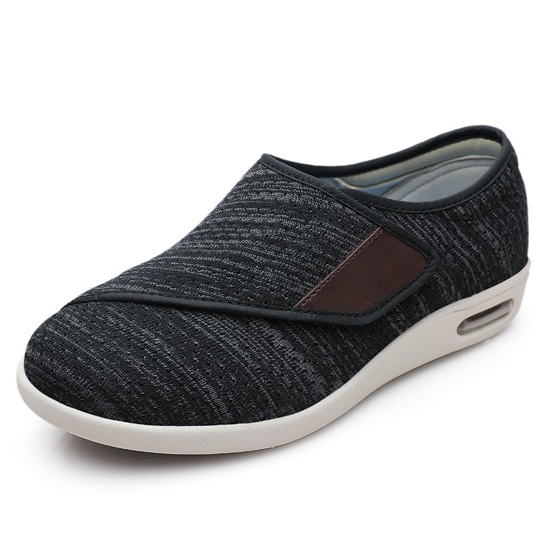 Thumbnail: Unisex Walking Shoes Men Diabetic Shoes Elderly Casual Solid Color Flat Shoes W