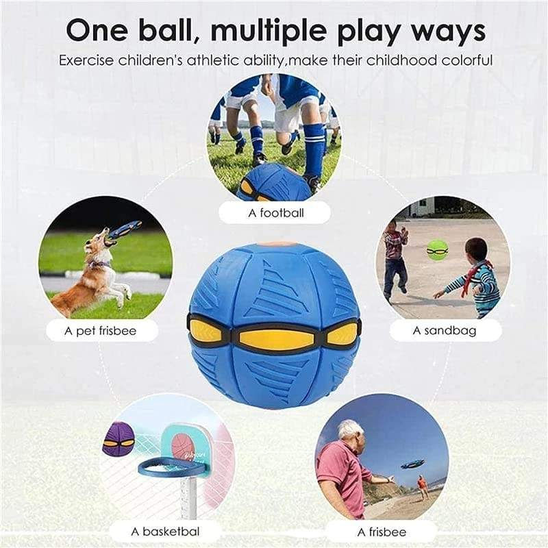 Thumbnail: Blue Flying Saucer Ball Outdoor Parent Child Toy Foot Magic Deformation Foot Pr