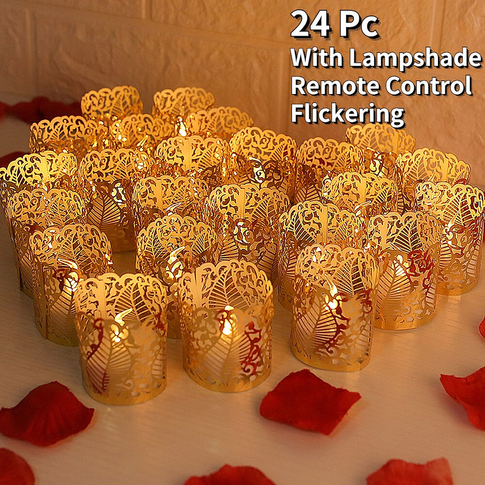 縮圖：LED Tea Light Flameless Flickering Candles with Remote Control / Auto Timer