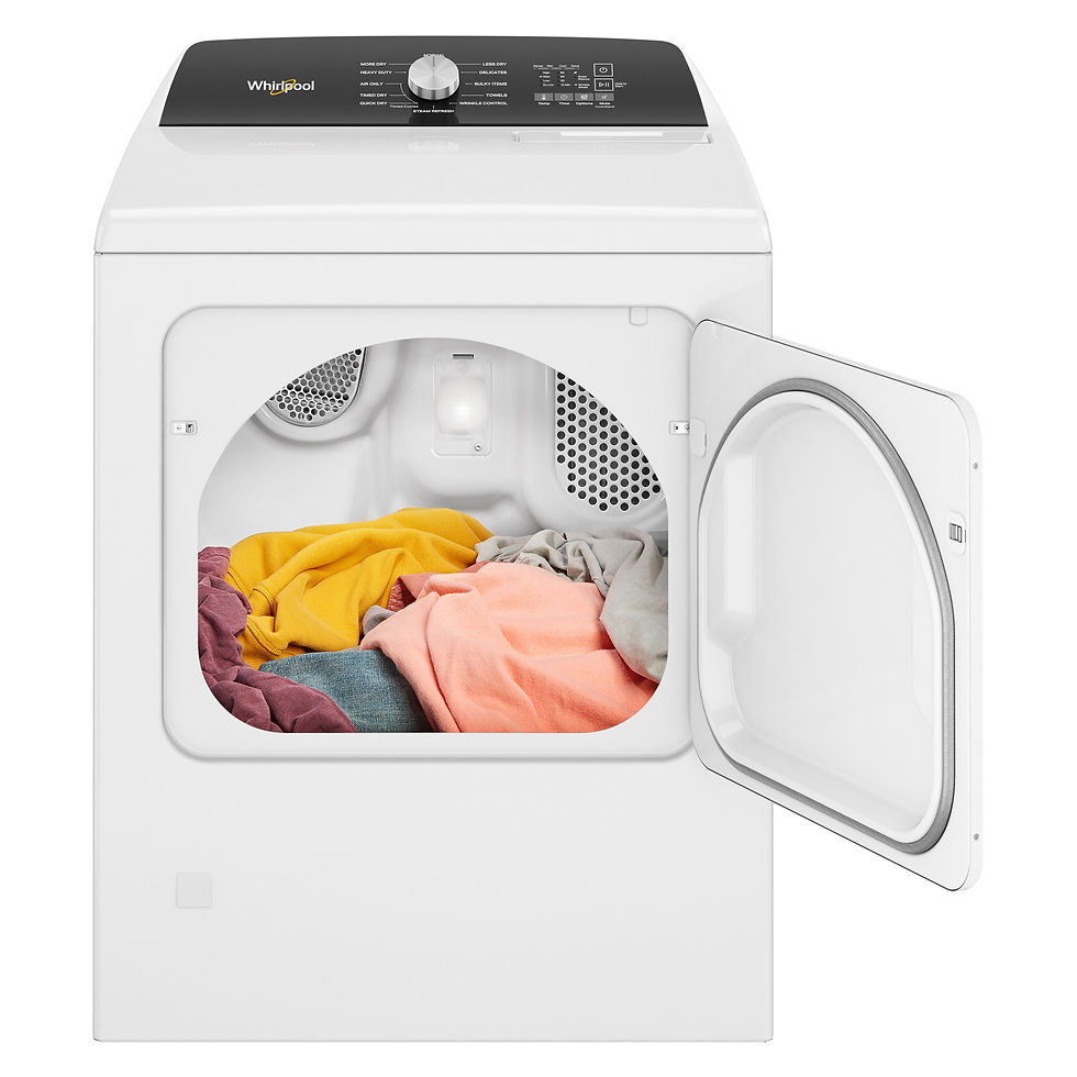 Thumbnail: Whirlpool 4.6 cu. ft. Top Load Impeller Washer and 7.0 cu. ft. GAS Dryer Laundry