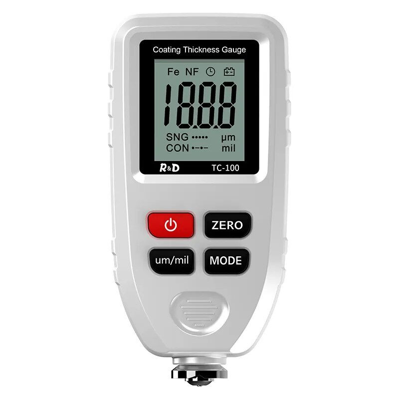 R&D TC100 Coating Thickness Gauge 0.1micron/0-1300 Car Paint Film Thickness Tes