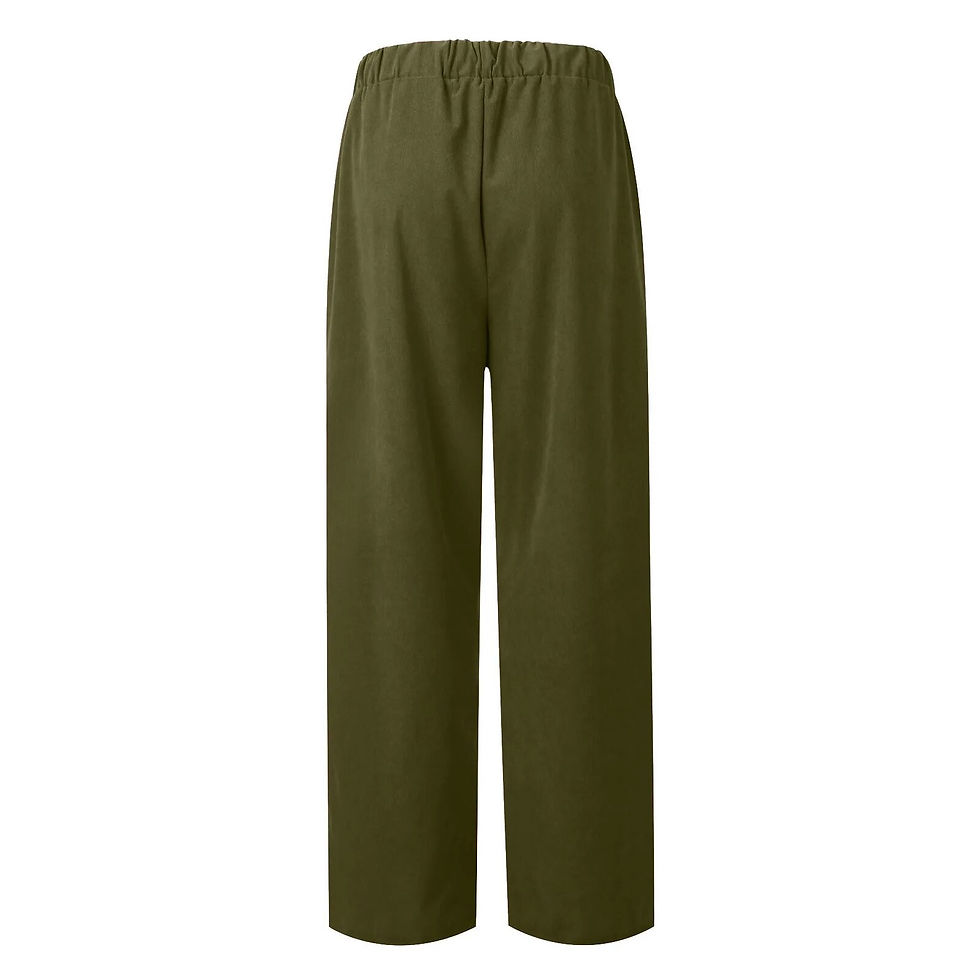 Thumbnail: Plus Size Hot Sale Casual Straight Women's Pants Women's Casual Solid Colour El