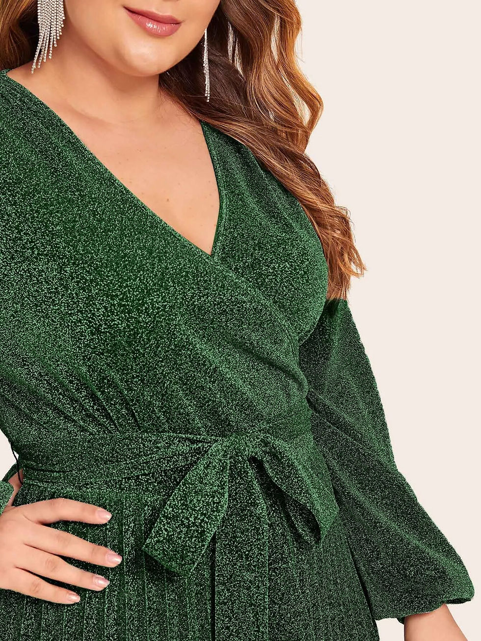 Thumbnail: Plus Size Women Clothing 2023 Autumn Winter New Elegant Long Sleeves Female Max