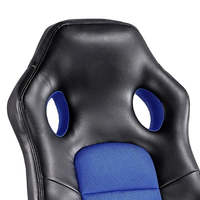 Miniatura: SmileMart Adjustable Swivel Artificial Leather Gaming Chair, Blue furniture  ga