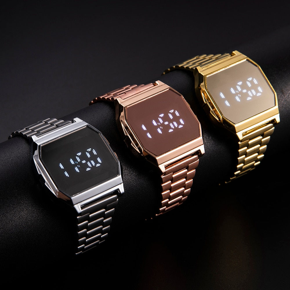 Electronic Watches Women Fashion Luxury Ladies Male Couple Wristwatches LED Dig
