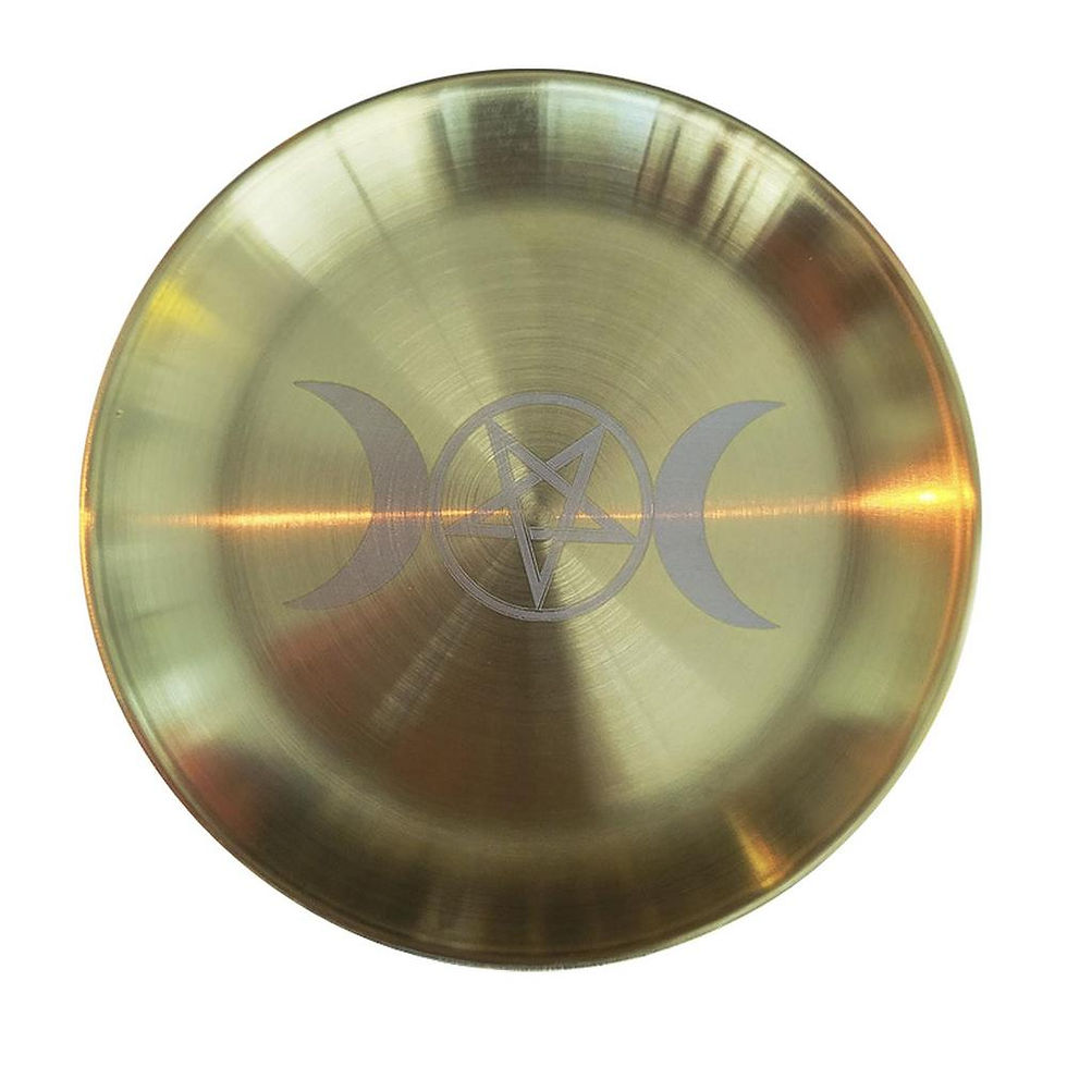 Thumbnail: Star Pendulum Board Altar Candlestick Witch Candle Holder Serving Tray Stainles