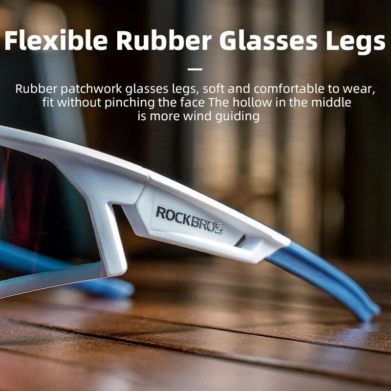 Miniatura: ROCKBROS Polarized Photochromic Bike Glasses Outdoor UV400 Bicycle Eyewear Sung