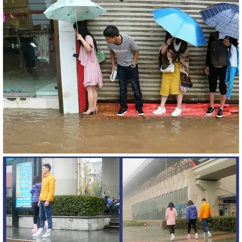 Thumbnail: New Outdoor Waterproof Shoe Cover Silicone Material Unisex Shoes Protector Rain