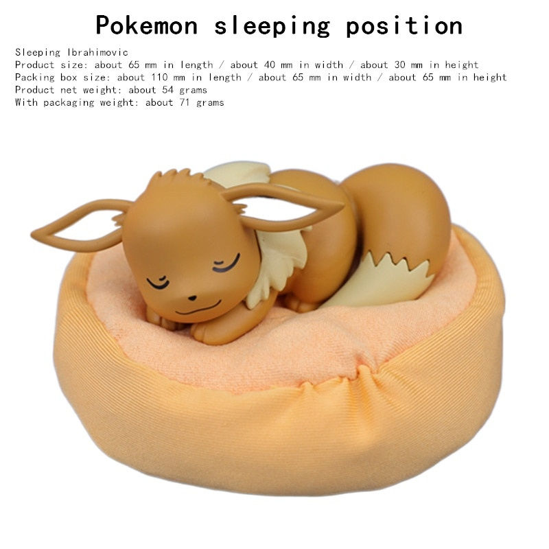 Thumbnail: 6 Styles Pokemon Pikachu Bulbasaur Figures toys Sleep Starry Dream Series Actio