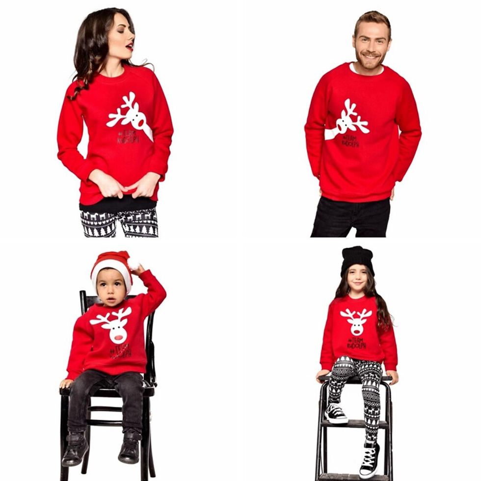 Miniaturebillede: Autumn Family Matching 2022 Ins Mom Kid Baby Kids Christmas Sweatshirt