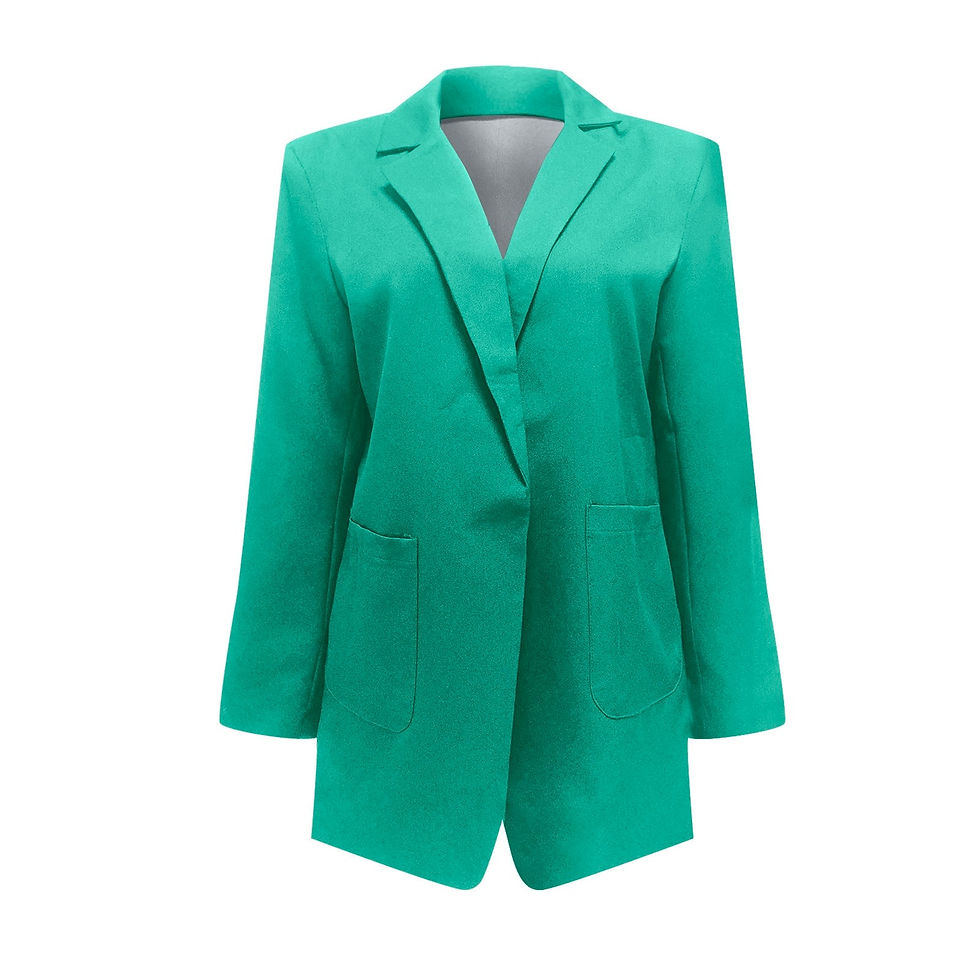Thumbnail: Fashion Korean Casual Women's Blazer Spring Autumn Long Blazer Women Suit Outwe