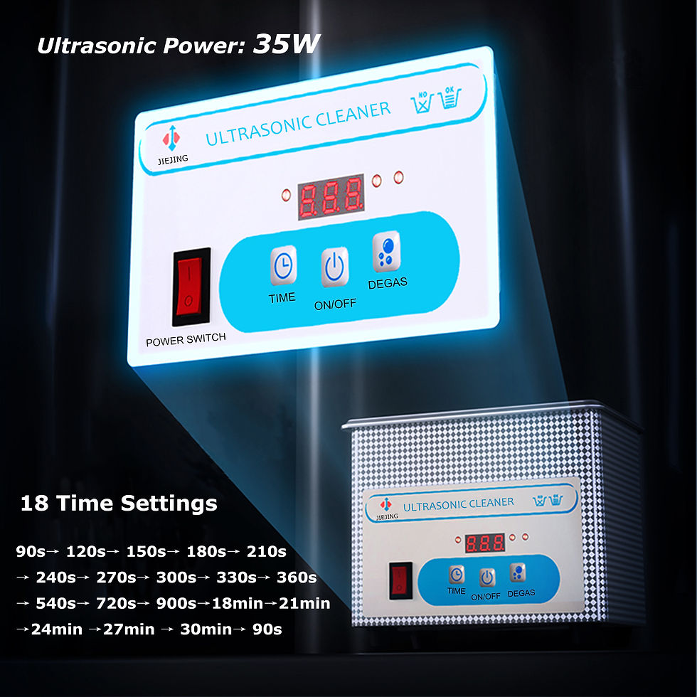 Thumbnail: 800ml Ultrasonic Cleaner 40kHz Ultra Sonic Cleaner with Timer Ultrasonic Jewelr