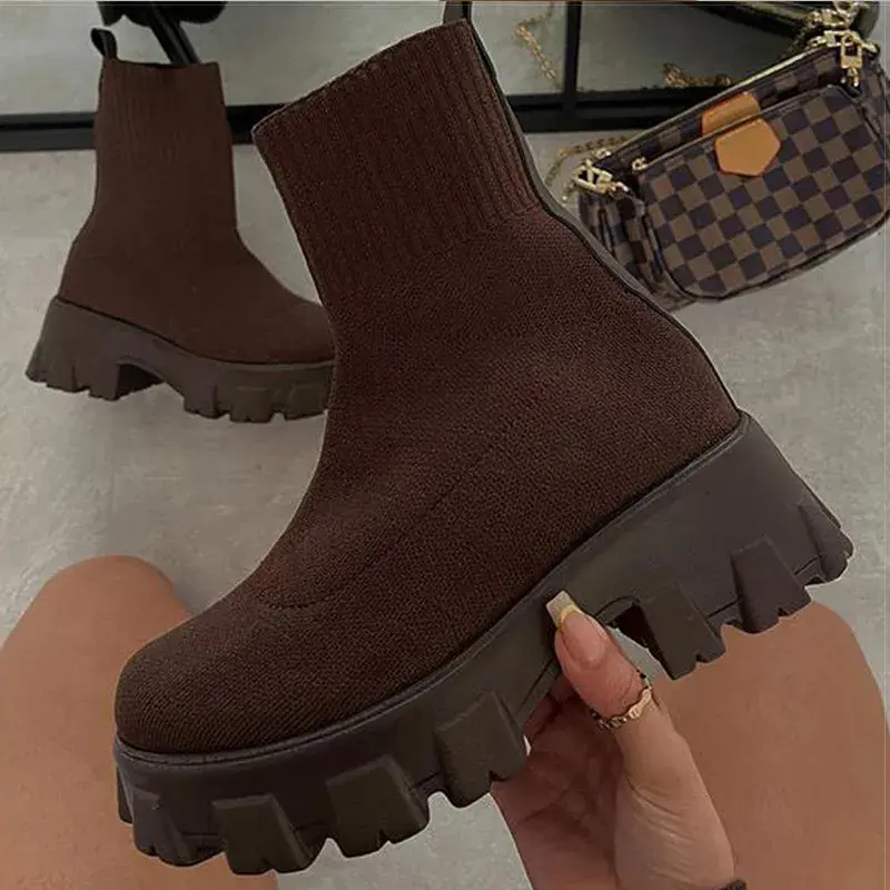 Thumbnail: Women Sneakers 2023 Sports Shoes for Women Platform Zapatillas Mujer Heels Autu
