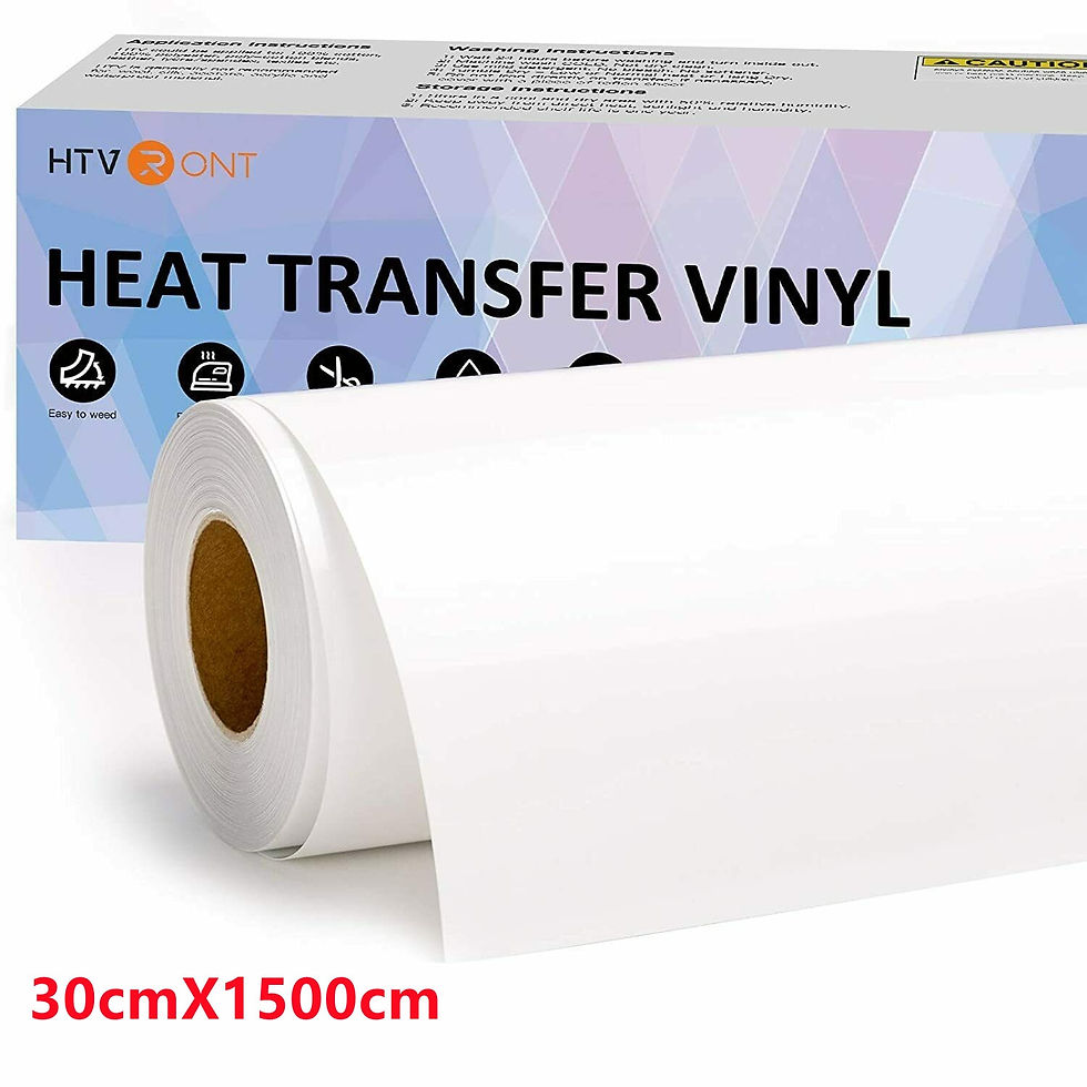 Thumbnail: HTVRONT 12"X50ft/30x1500cm PU Heat Transfer Vinyl Roll for T-shirt Heat Press V