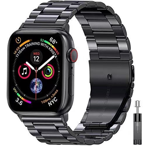 ภาพขนาดย่อ: Metal strap For Apple watch band 49mm 45mm 41mm stainless steel wristband iwatc