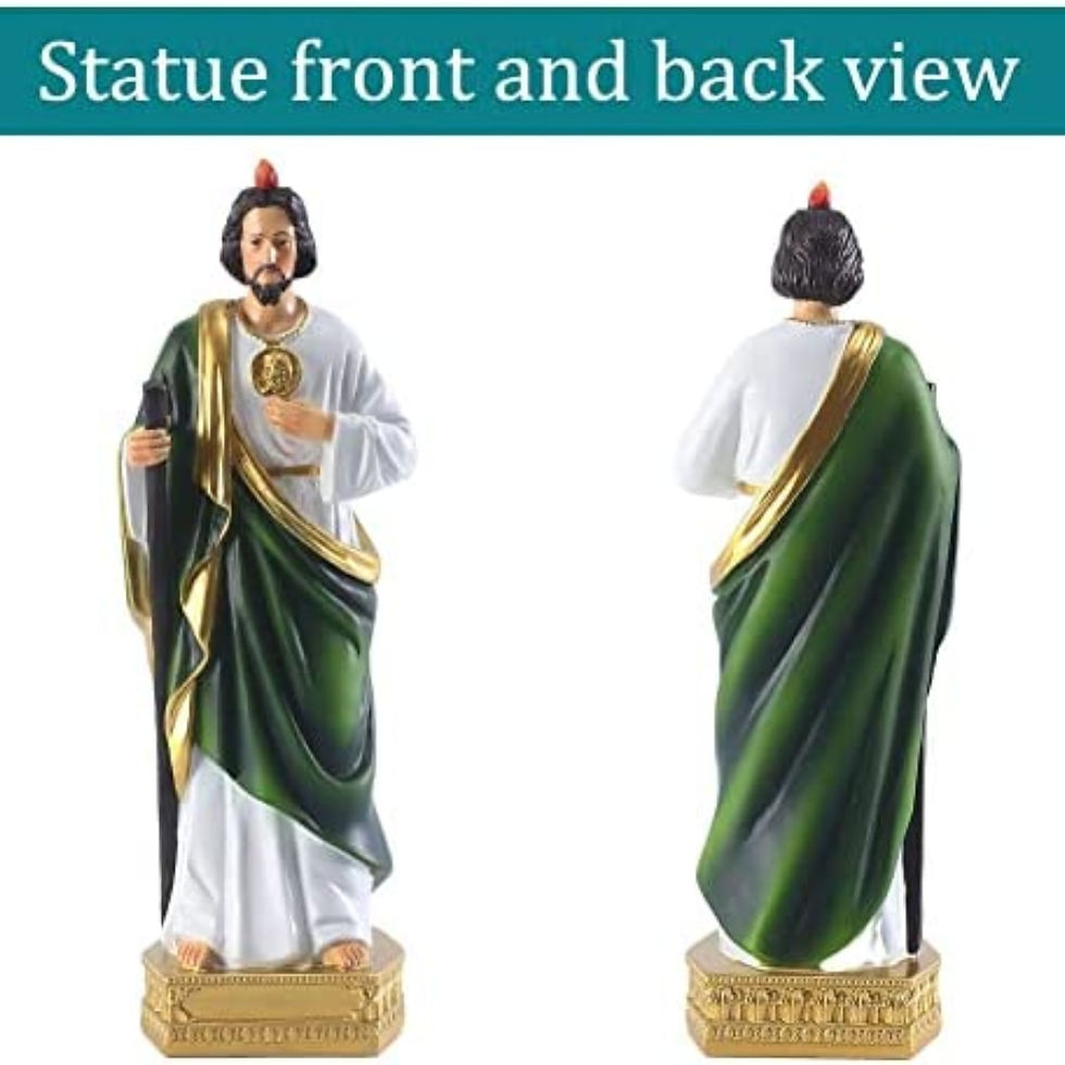 Thumbnail: Saint Jude Statue Religious Resin St Jude Holy Statues Religious Colored Gift