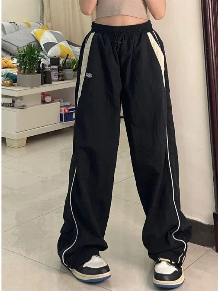 Thumbnail: Women Casual Joggers Pants Oversized Hip Hop Joggers High Waist Sport Trousers