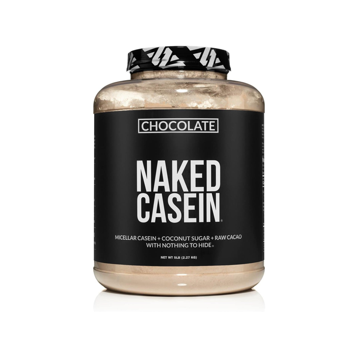 NAKED Nutrition Naked Chocolate Casein - Chocolate Micellar Casein Protein - 5Lb