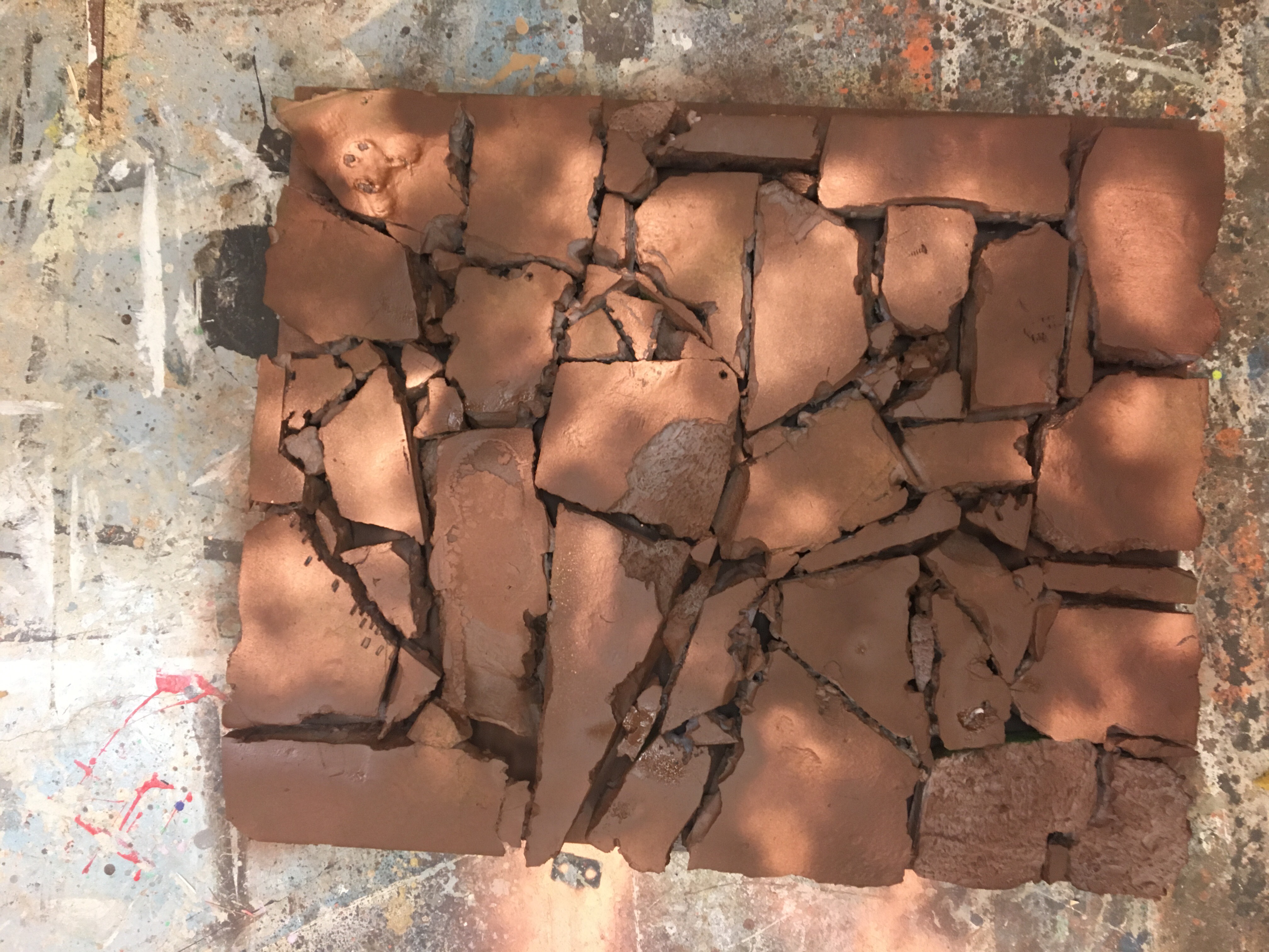 Rock Paneling- spray painted