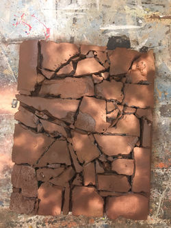 Rock Paneling- spray painted