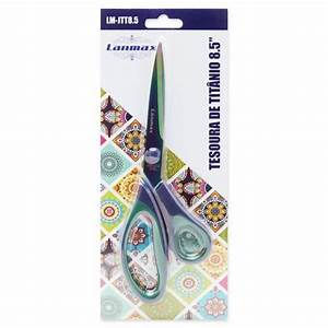 Tesoura Titânio Soft Lanmax LM-JTT 8,5" (21,59cm)