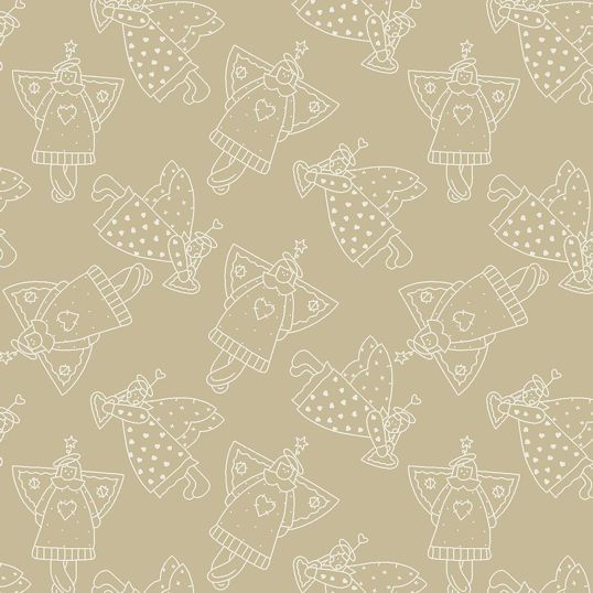 Tricoline Básico Angels Bege - Coleção Angels - 0,50 x 1,50m