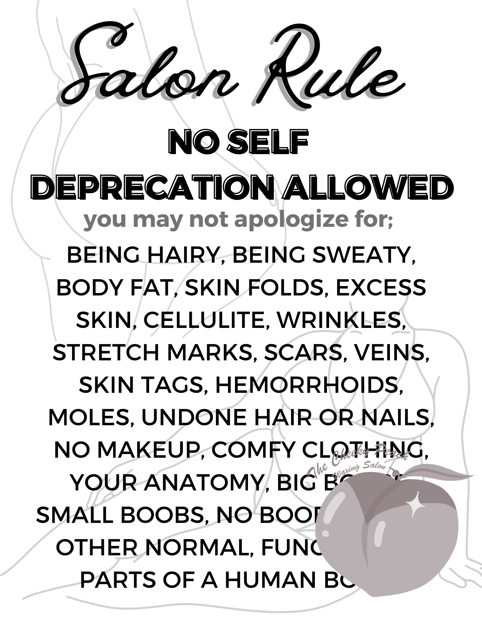 Salon Rules - Minimalistic