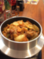 目の前で作る釜飯