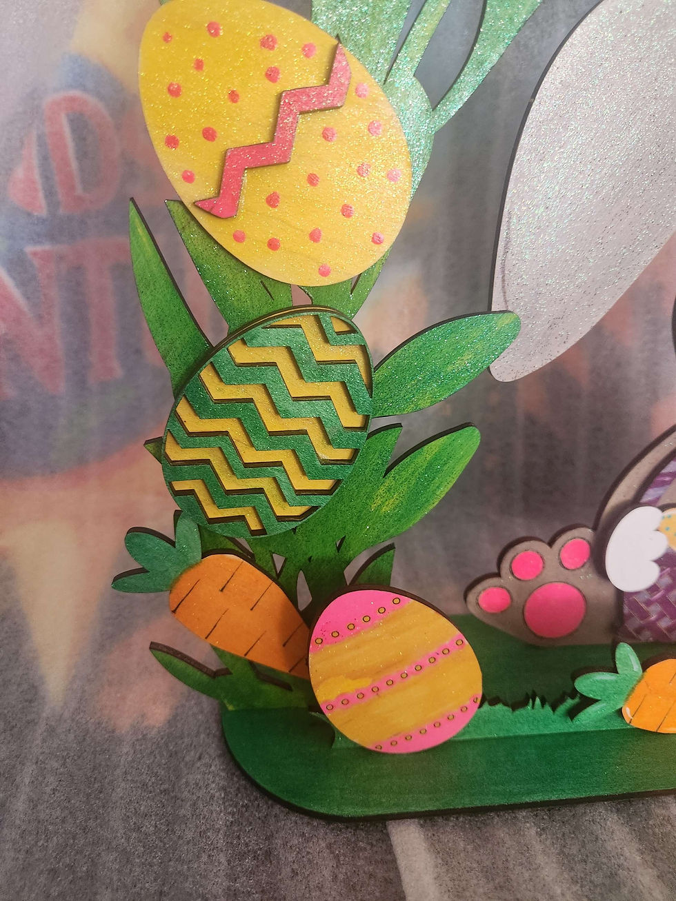 Thumbnail: Easter Bunny with Eggs and Wreath.