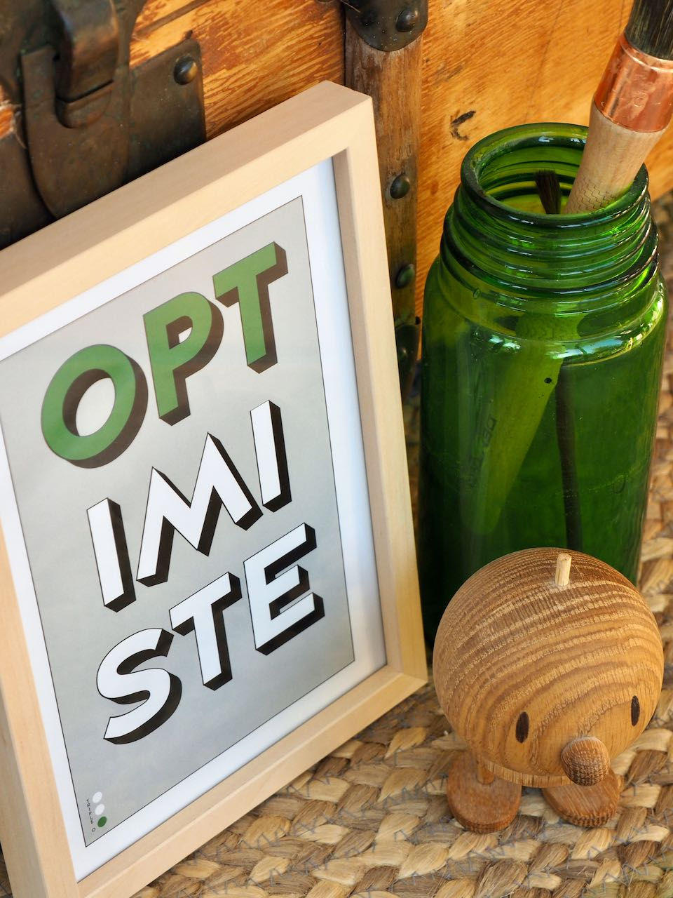 Miniature : Affiche Optimiste - vert