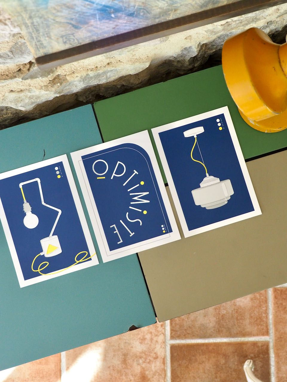 Miniature : Affiche Optimiste - bleu