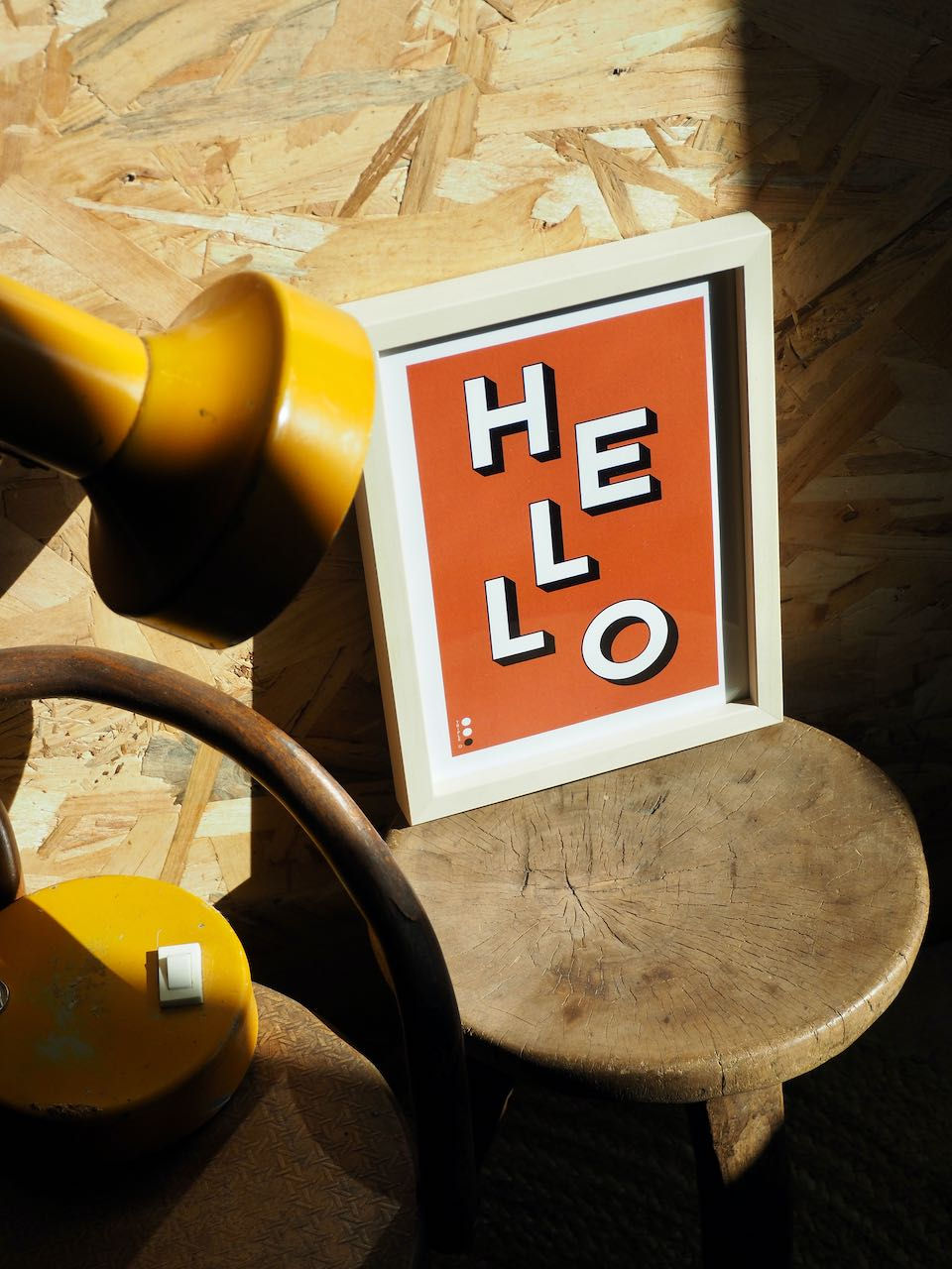Miniature : Affiche Hello ! rouge
