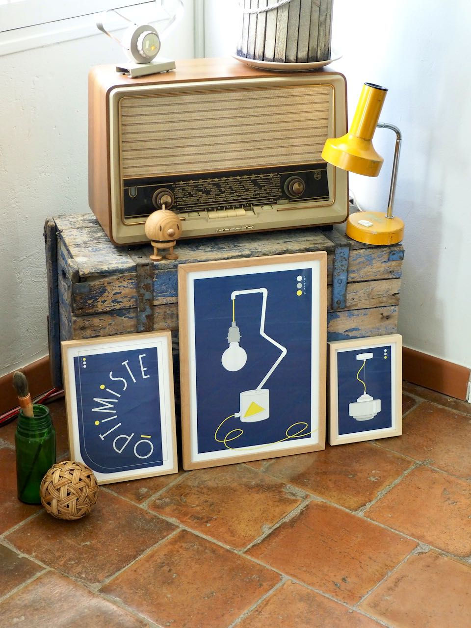 Miniature : Affiche Optimiste - bleu