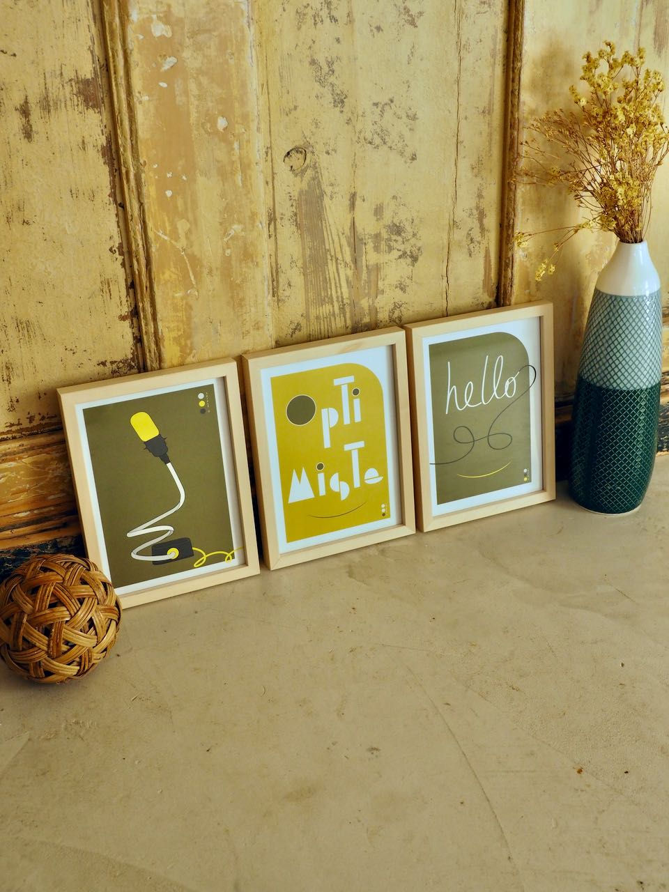 Miniature : Affiche Hello ! bronze