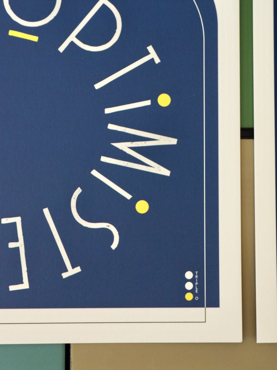 Miniature : Affiche Optimiste - bleu