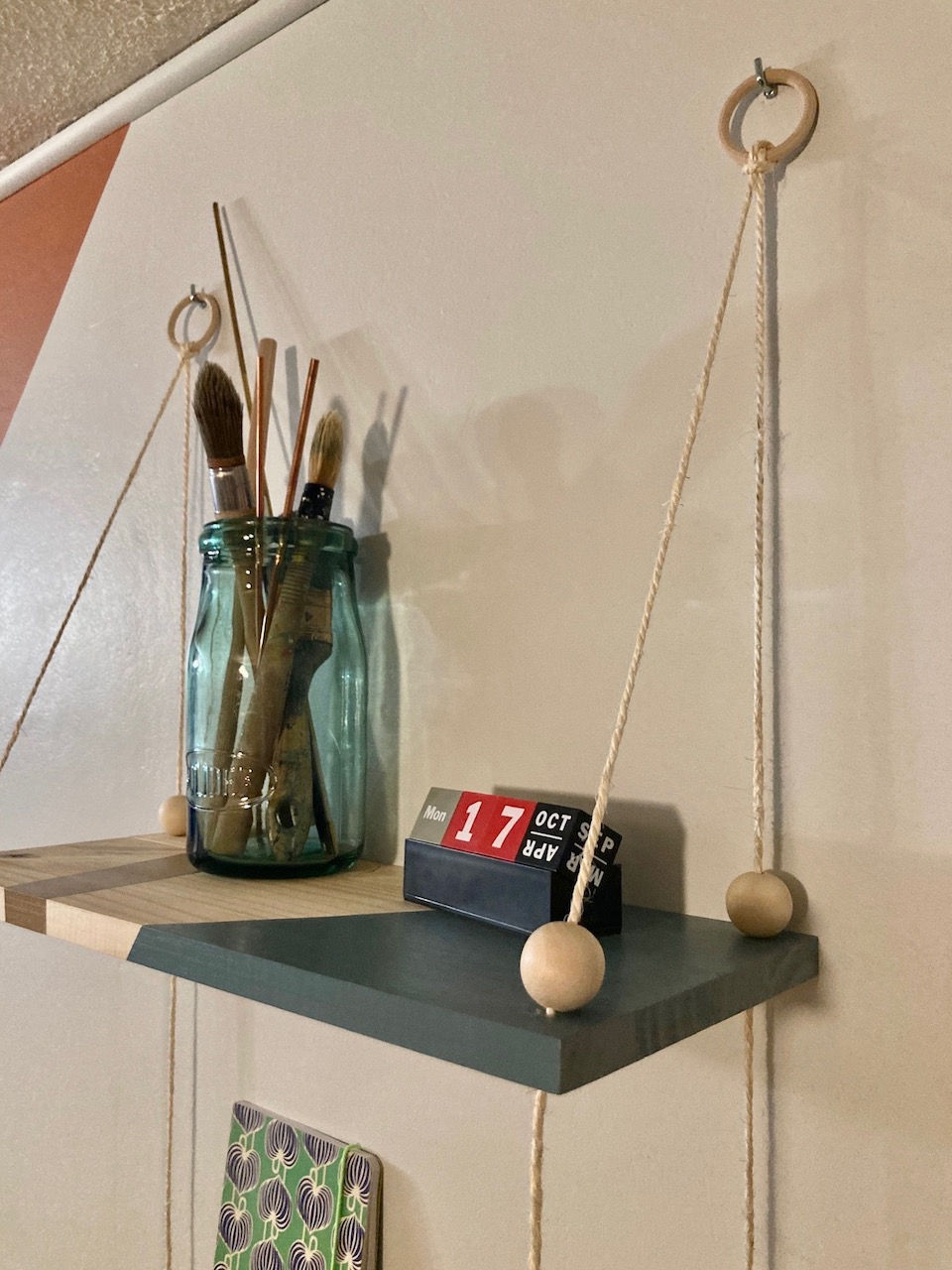 Miniature : Etagere corde TIE bleu marron