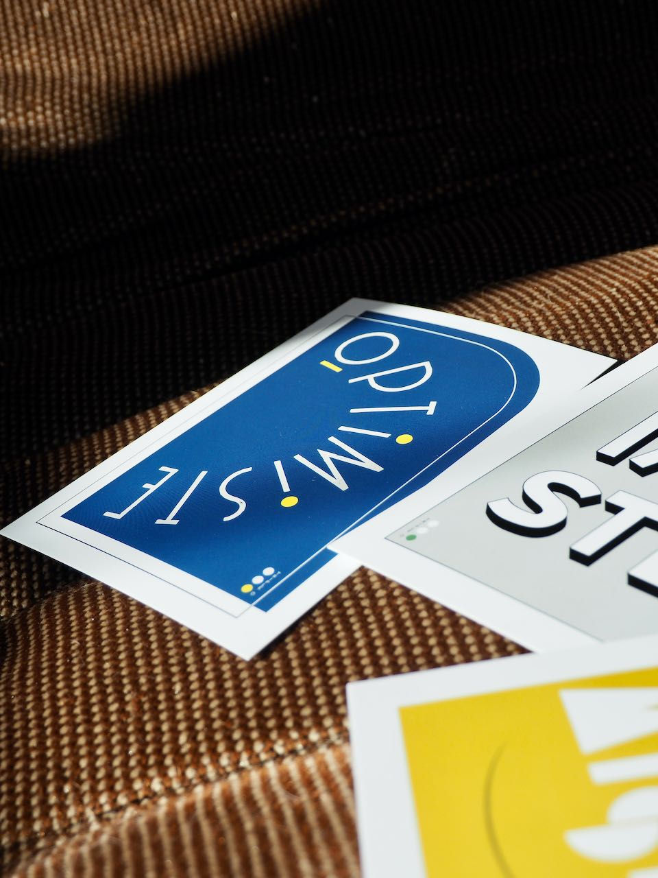 Miniature : Affiche Optimiste - bleu