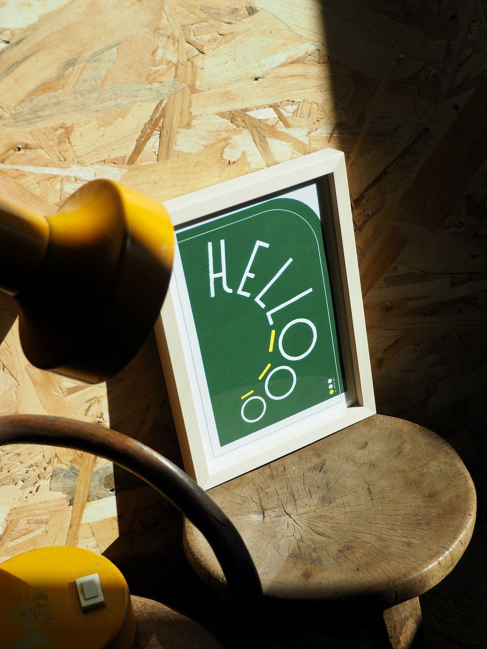 Miniature : Affiche Hello ! vert