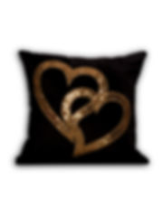 MİNDER KALPLİ İÇİ BOŞ SİYAH