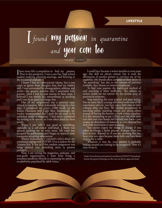 My Voice Canada Page Layout Lifestyle