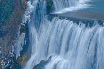 icy waterfall