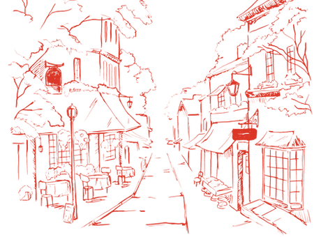 イラストNeighbouhoodストリート