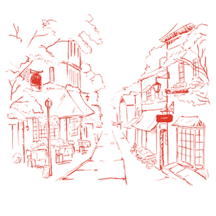 Illustrated Neighbouhood Street