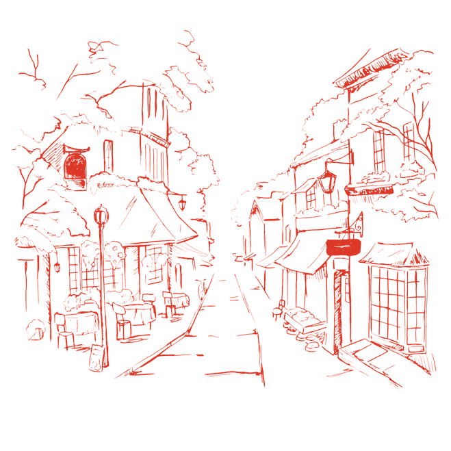 イラストNeighbouhoodストリート