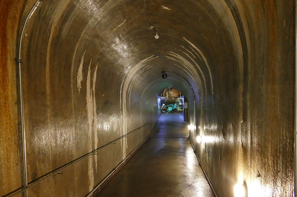 Bunker below the exhibition