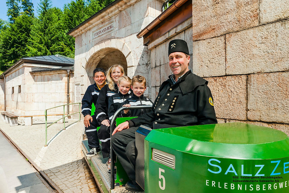Visitor train in the Berchtesgaden Salt 