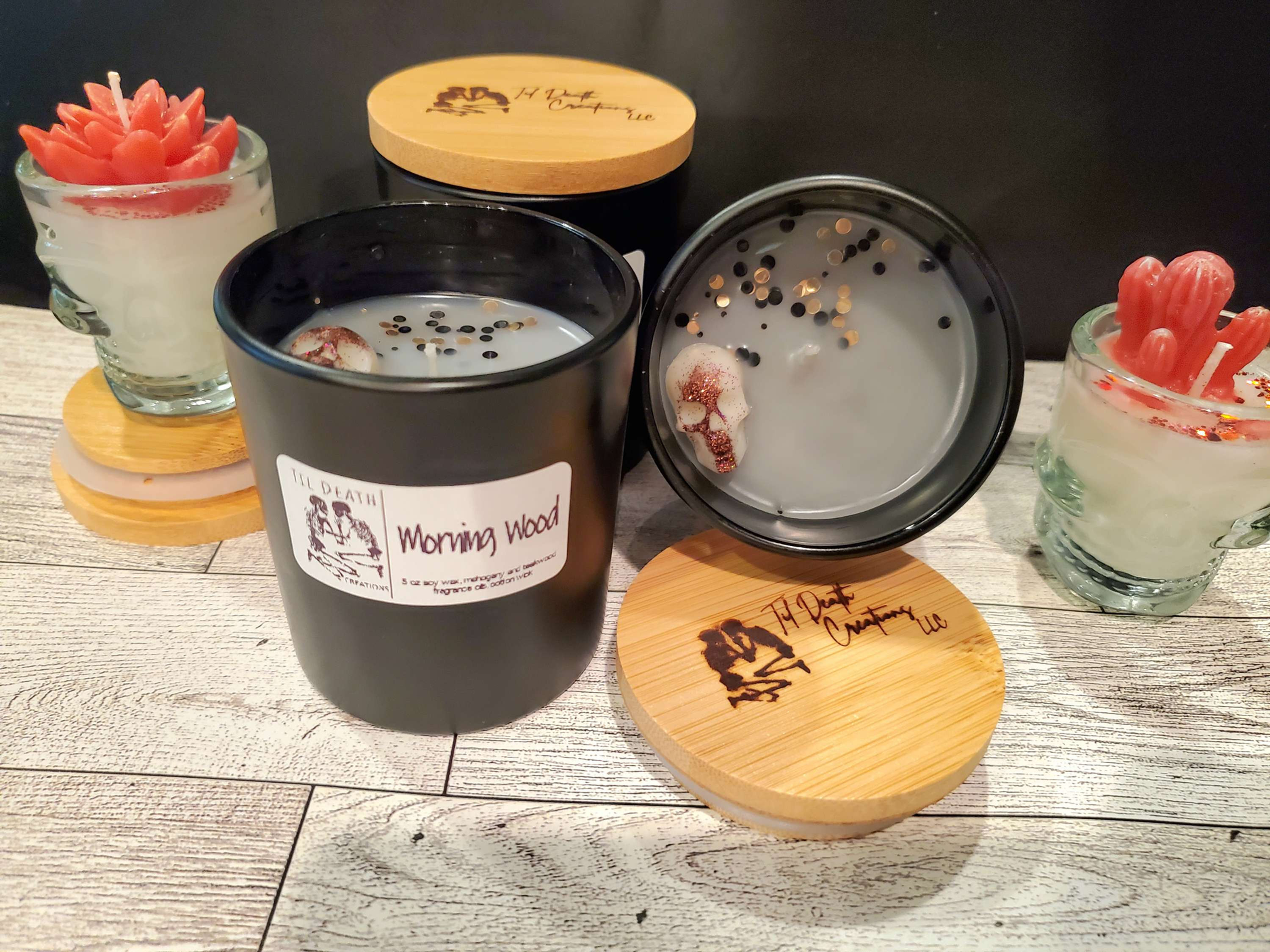 Black Tumbler Candles